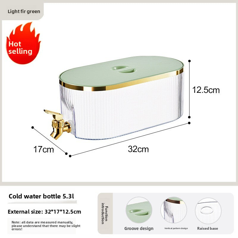 Slim Beverage Dispenser ? Large-Capacity Leak-Proof Container with Built-In Faucet