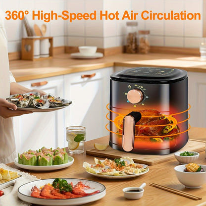 Mechanical Knob Type Air Fryer 1.06gal, BasicSimple Cooking Tool For Kitchen, MultifunctionalHousehold Healthy Cooking