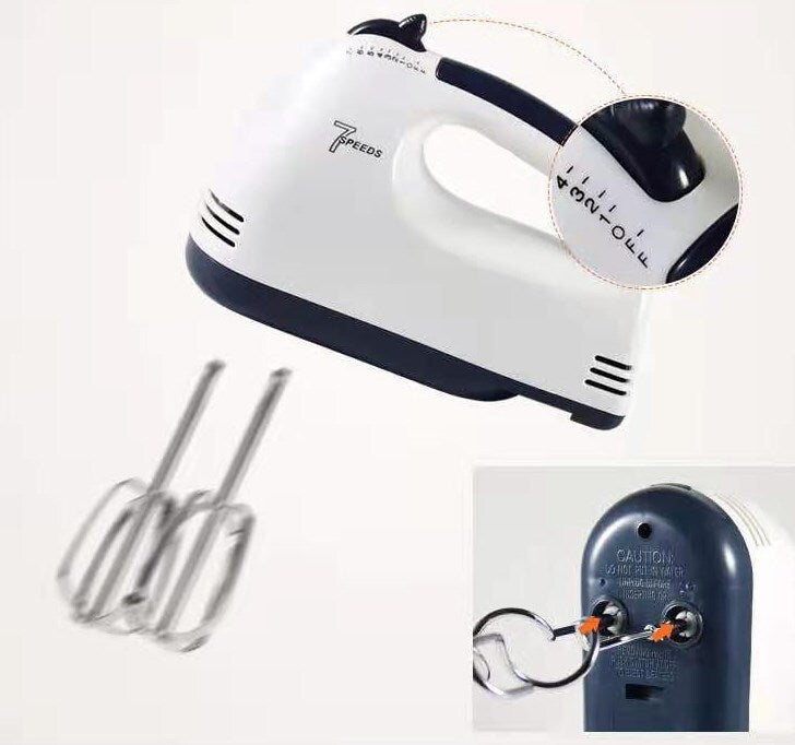 7-Speed Electric Stand Mixer – Food Mixer with Bowl, Beaters & Dough Hooks