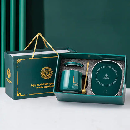 Constant Temperature Ceramic Mug Set Gift Box