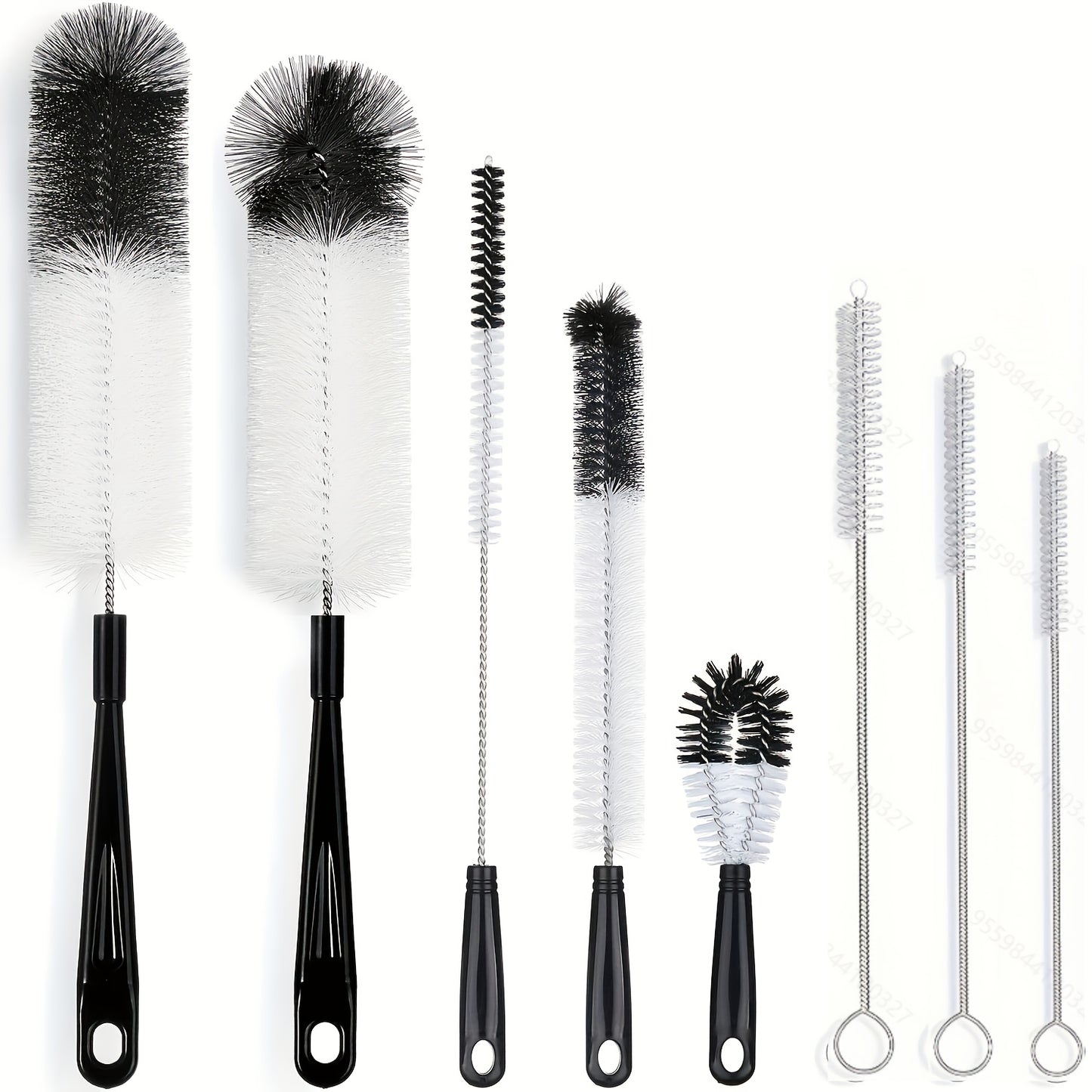 8pcs/set, Cup Brush, Long Handle Bottle Cleaning Brush, Straw Brush, Tea Stain Removal Brush, No Dead Corner, Multipurpose Kitchen Cleaning Brush, For Water Bottle, Tea Cup, Groove, Cleaning Supplies, Cleaning Tool, Christmas