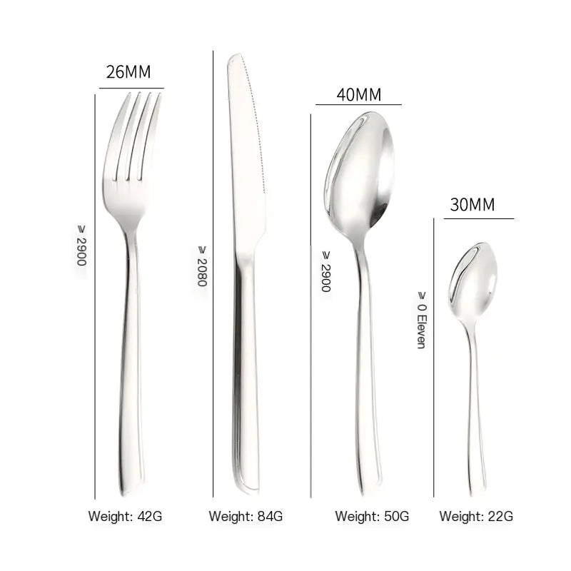Amazon Stainless Steel Cutlery Set - 24 Pieces Gift Box