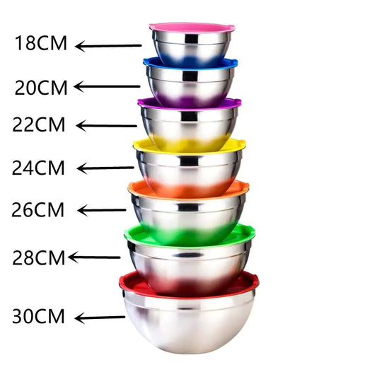 Stainless Steel Salad Bowl with Lid