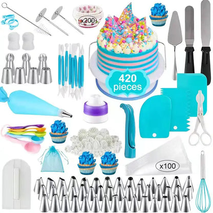 507-Piece Cake Decorating Set with Tools and Bags