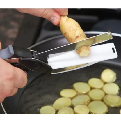 2-in-1 Knife & Kitchen Shears | Multi-Function Cutting Tool