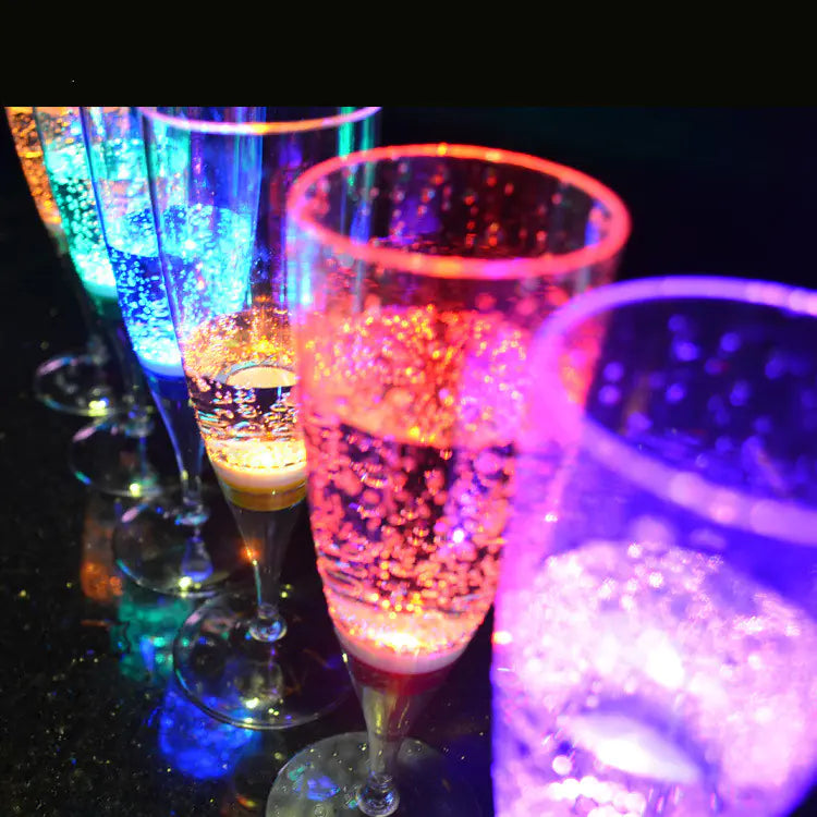 LED Color-Changing Plastic Goblet for Festive Mood