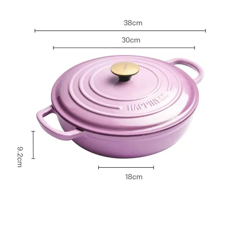 Multifunctional Cast Iron Non-Stick Soup Pot