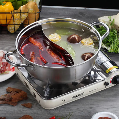 Stainless Steel Two-Flavor Hot Pot
