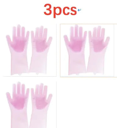 Silicone Cleaning & Dishwashing Gloves