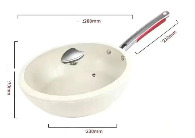 Pebble Ceramic Non-Stick Stir Fry Pan 28cm