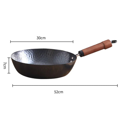 Non-Stick Flat-Bottomed Wok for General Use