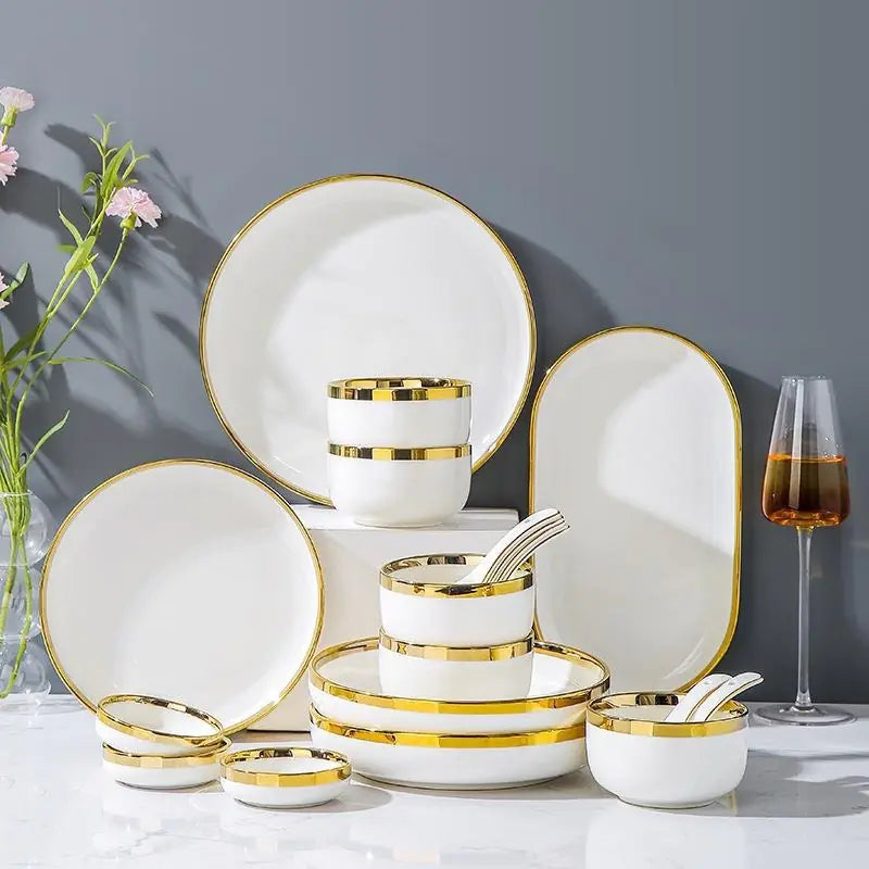 Nordic Ceramic Dishware Set 9PCS