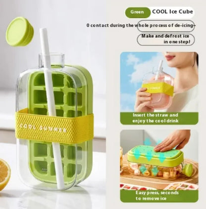 Instant Ice Maker & Cooling Cup with Straw