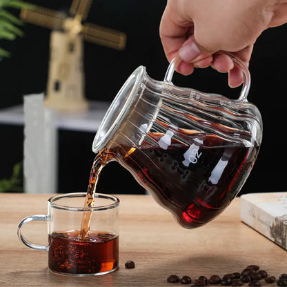 Glass Coffee Pour Over Pot with Filter