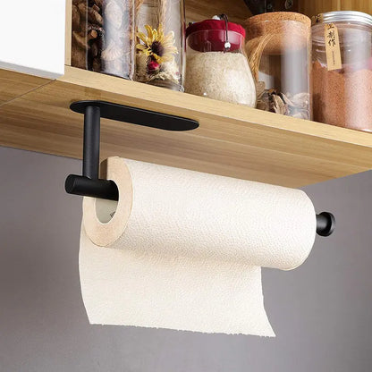 Black 304 Stainless Steel Cabinet Paper Towel Rack