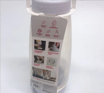 Hand Crank Batter Dispenser Bottle Pancake Muffin Baking Mixer