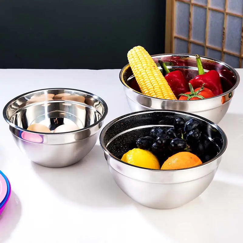 Stainless Steel Salad Bowl with Lid