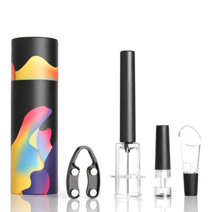 Pneumatic Aluminum Wine Opener Set