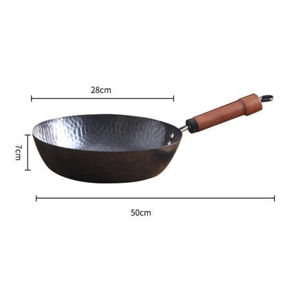 Non-Stick Flat-Bottomed Wok for General Use