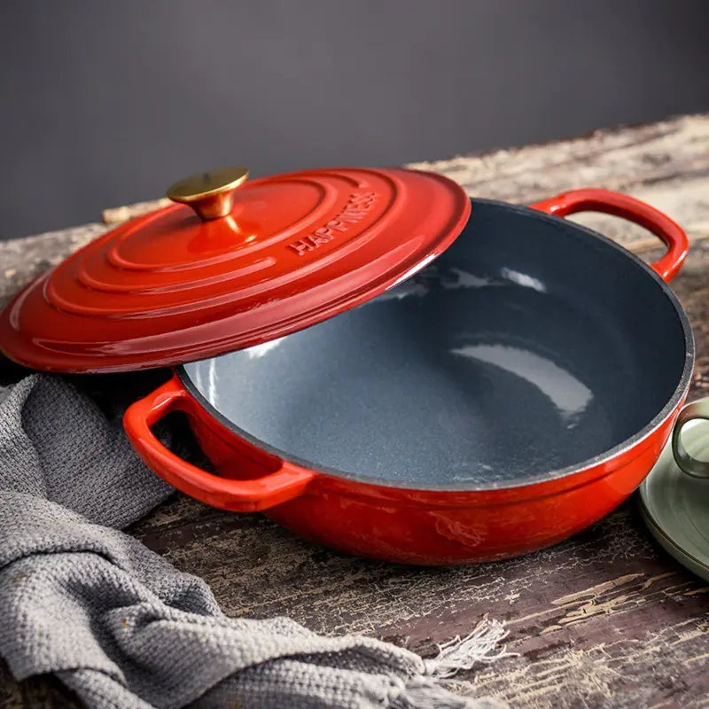 Multifunctional Cast Iron Non-Stick Soup Pot