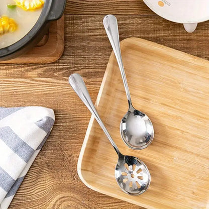 3/6pcs Stainless Steel Serving Spoons for Dining