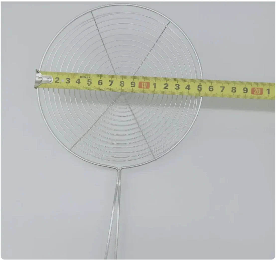 Stainless Steel Wire Slotted Spoon – Durable Kitchen Utensil for Frying, Draining & Cooking