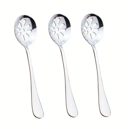 3/6pcs Stainless Steel Serving Spoons for Dining