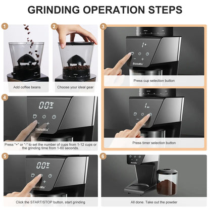 Electric Conical Burr Coffee Grinder