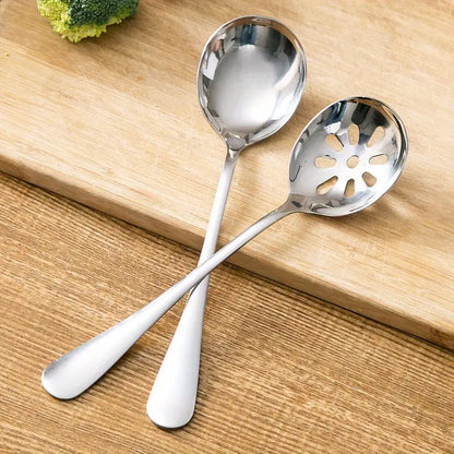 3/6pcs Stainless Steel Serving Spoons for Dining