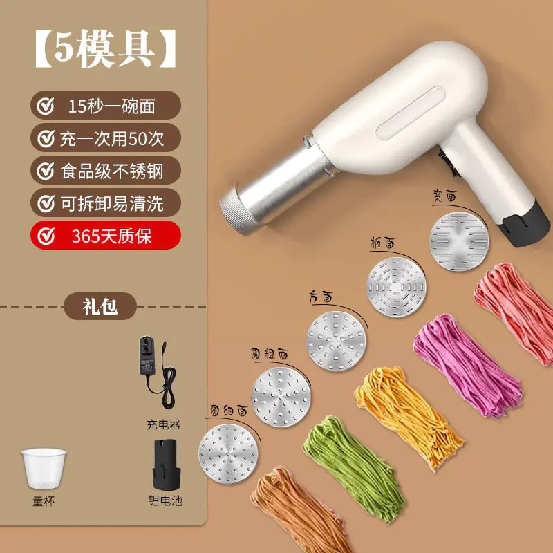 Wireless Portable Electric Noodle Maker with Detachable Design