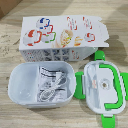 Double-Layer Stainless Steel Heated Lunch Box – Portable Electric Food Warmer