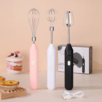 Electric Hand Mixer for Cake and Coffee Frothing