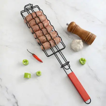 Hot Dog Grill Wooden Handle
