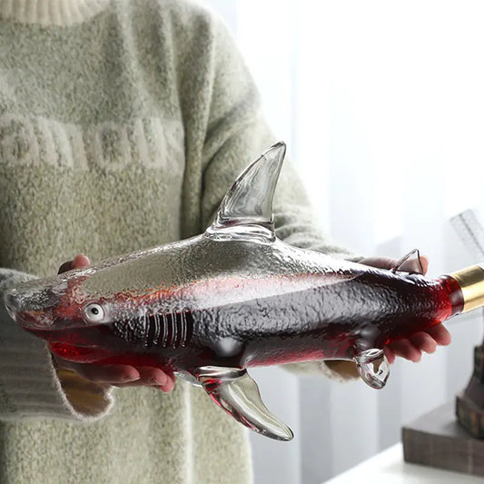 Glass Shark Decanter Wine Set