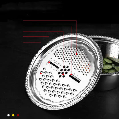 Stainless Steel Kitchen Drain & Fruit Basket Set