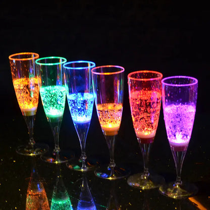 LED Color-Changing Plastic Goblet for Festive Mood