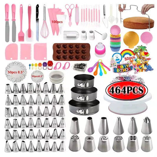 507-Piece Cake Decorating Set with Tools and Bags