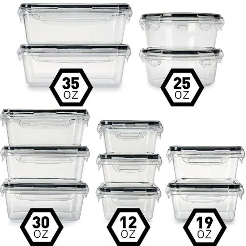 12-Piece Food Storage Container Set