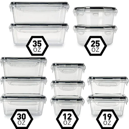 12-Piece Food Storage Container Set