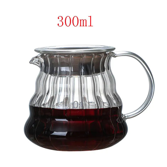 Glass Coffee Pour Over Pot with Filter