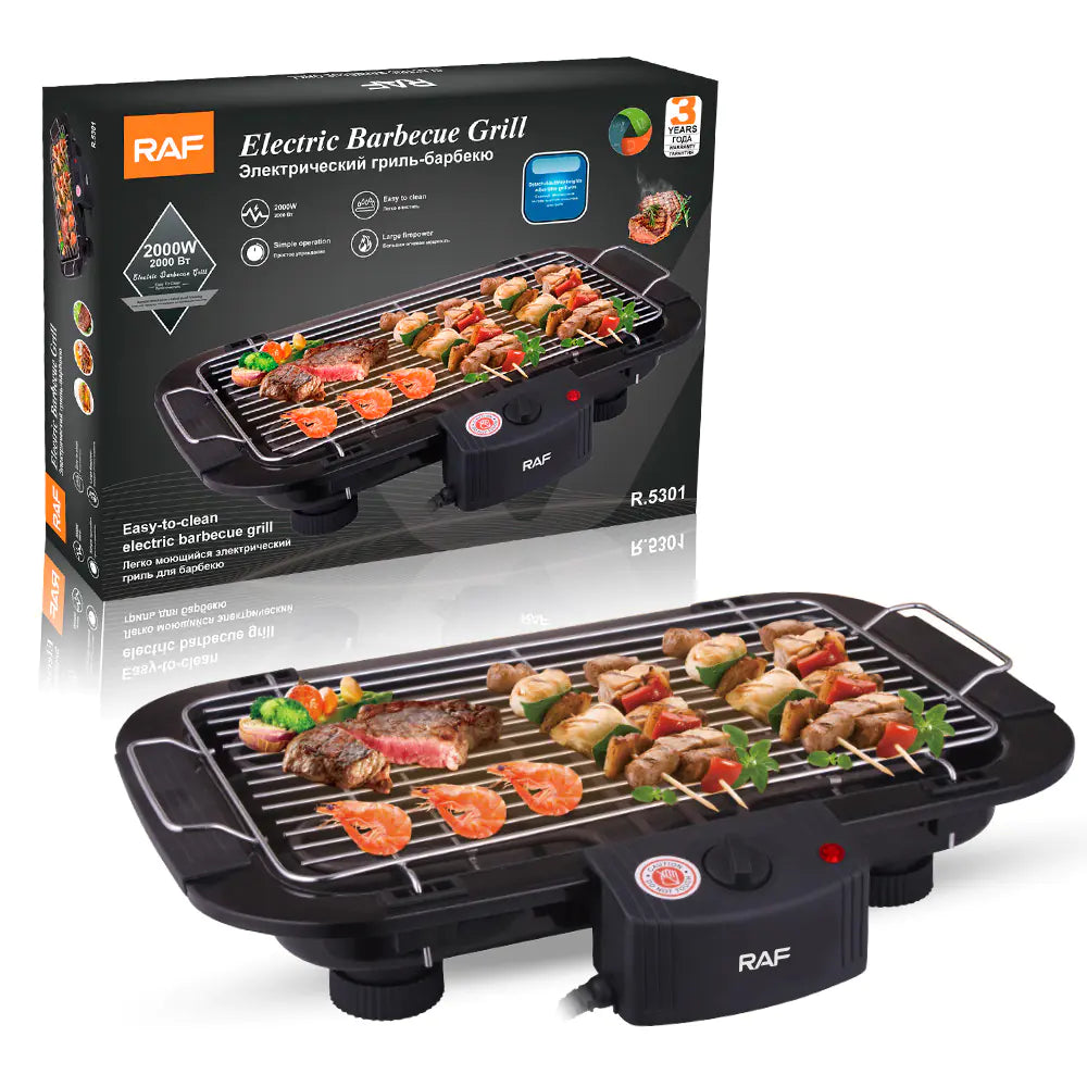 Electric BBQ Grill for Home & Outdoor Cooking