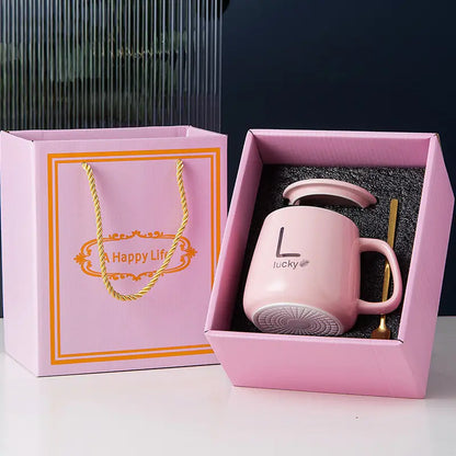 Constant Temperature Ceramic Mug Set Gift Box