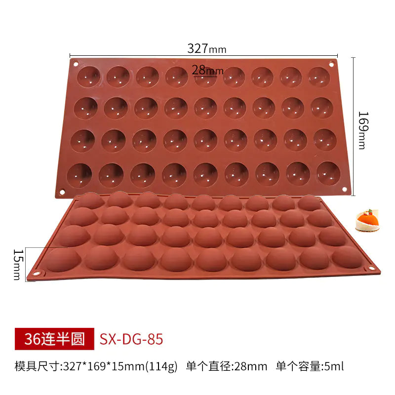 Sanjin 6-Cavity Silicone Mold for DIY Chocolate & Candy
