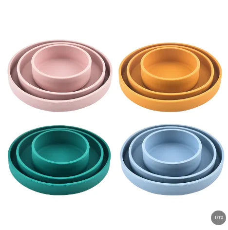 Baby Silicone Feeding Plate