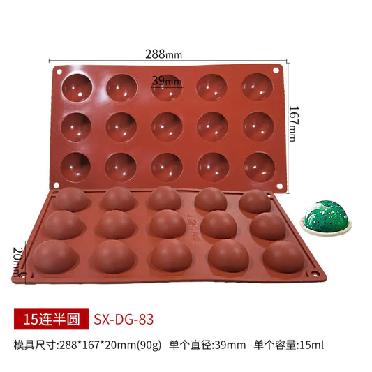 Sanjin 6-Cavity Silicone Mold for DIY Chocolate & Candy