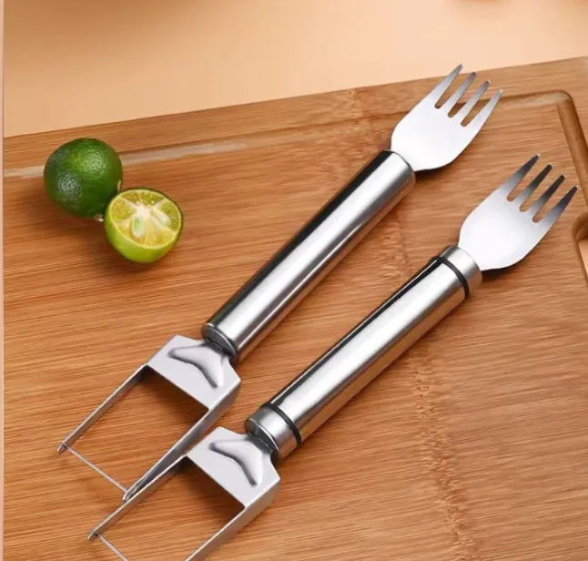 Stainless Steel Watermelon Slicer & Fork | Multifunction Fruit Tool