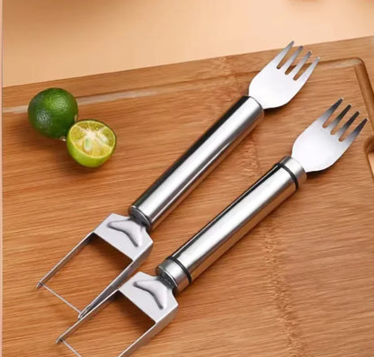 Stainless Steel Watermelon Slicer & Fork | Multifunction Fruit Tool